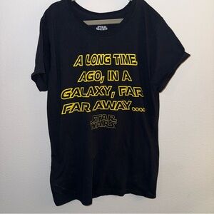 Star Wars Gray Logo Tee